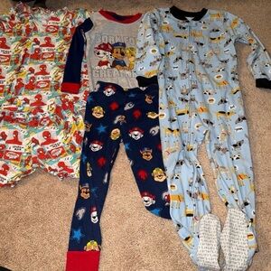 4T Kids Cartoon Character One Piece Pajama Set